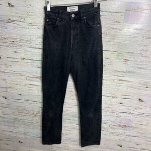 Reformation Jeans Cynthia High Rise black Straight jeans size  24